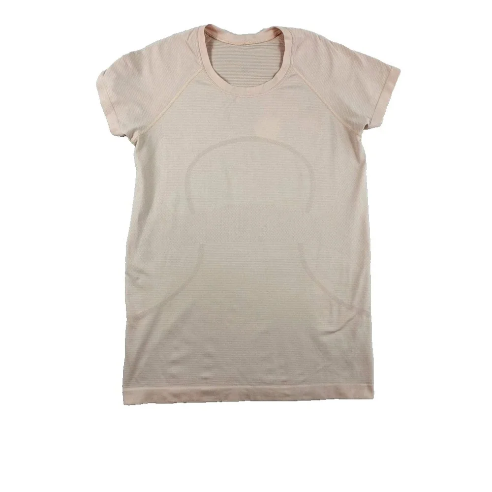 Lululemon Swiftly Tech Short Sleeve Shirt 2.0 Women Sz 8-10 Pink Short Sleeve